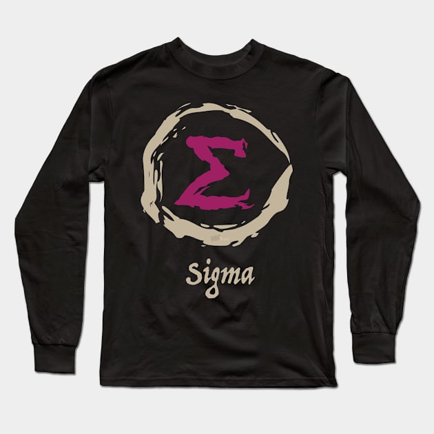 Greek Sigma Long Sleeve T-Shirt by NN Tease